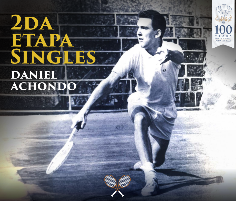 Lee más sobre el artículo Finales 2da. Etapa Singles de Tennis: Un homenaje a la trayectoria de Daniel Achondo